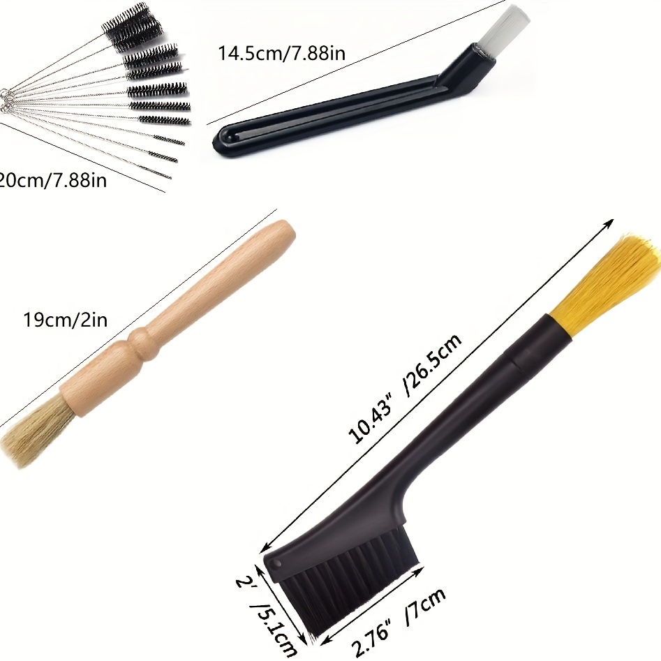 Number-one Coffee Machine Brush Cleaner Nylon Espresso Machine Brush Coffee  Cleaning Tool with Spoon (Pack of 2)