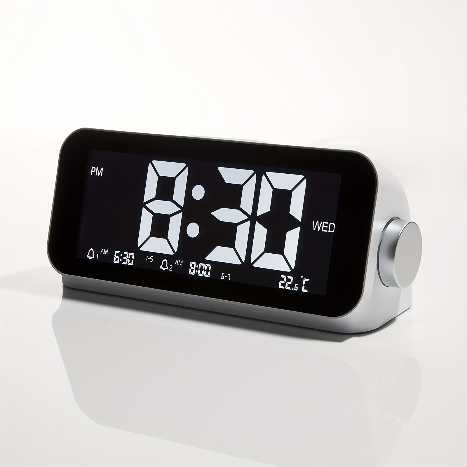 Reloj despertador de amanecer, despertador con luz despertador, ayuda para  dormir, radio FM, repetición, luz nocturna, luz de día, 12 colores, 8
