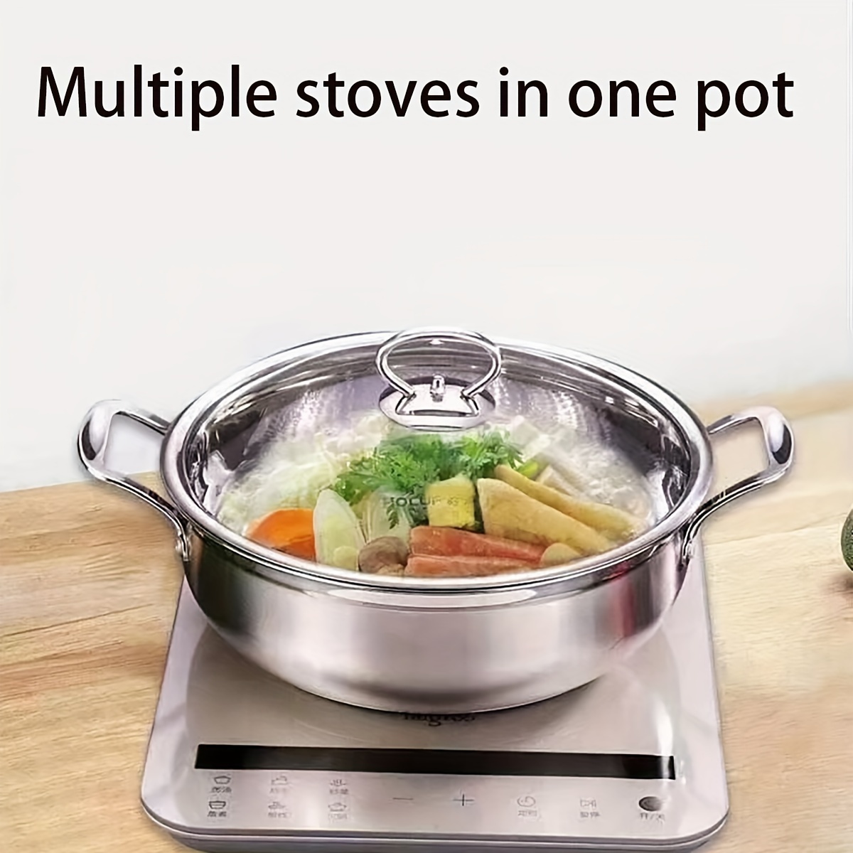 Soup Pot, Enamel Thickened Double Ear Soup Pot, High-temperature Resistant Stew  Pot, Boiling Pot, Household Kitchen Stove, Electric Stove, Open Flame Gas  Universal, Kitchenware, Kitchen Items, Essential For Home Kitchens - Temu