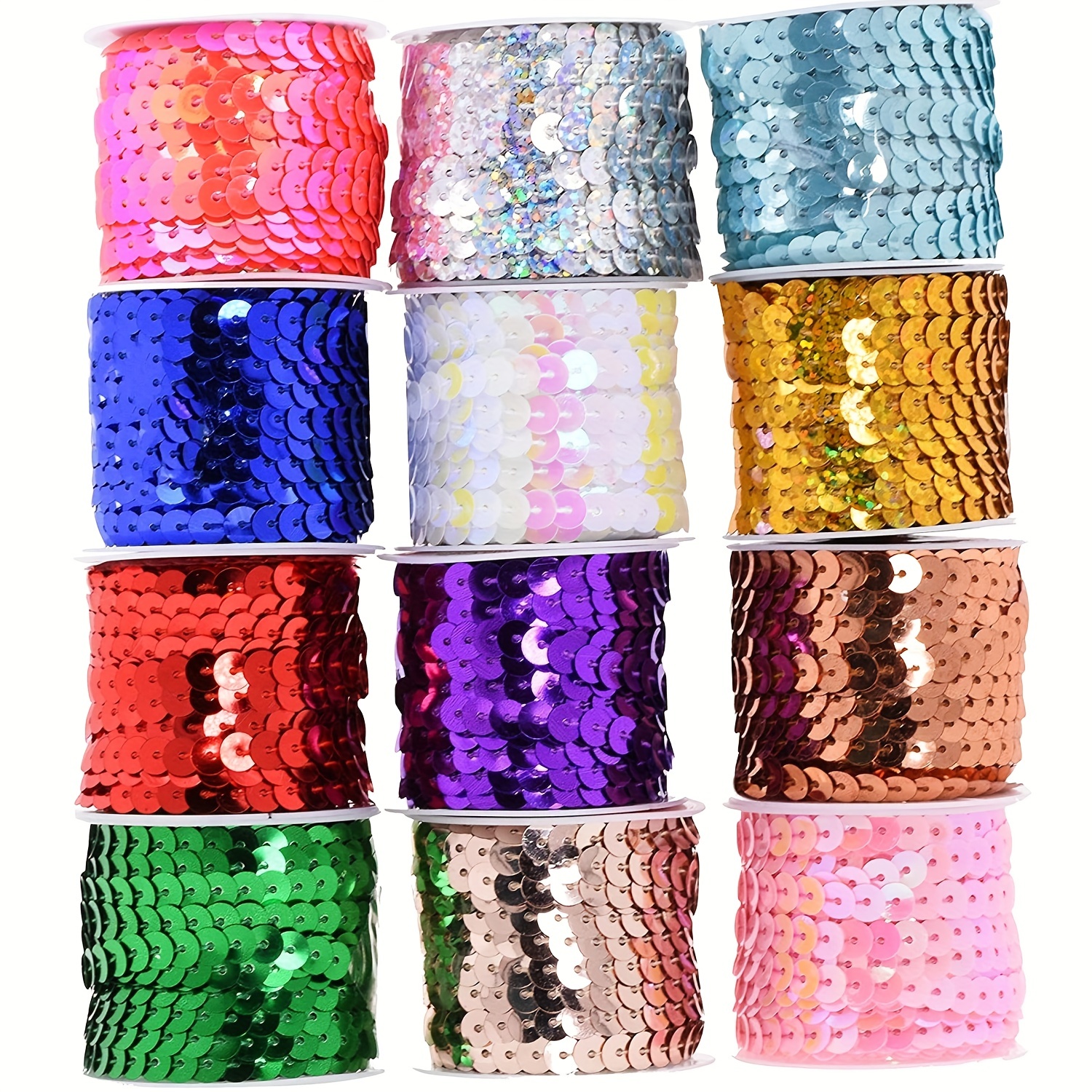 Golden Sequin Trim Ribbon Spangle Sequin String For Sewing - Temu