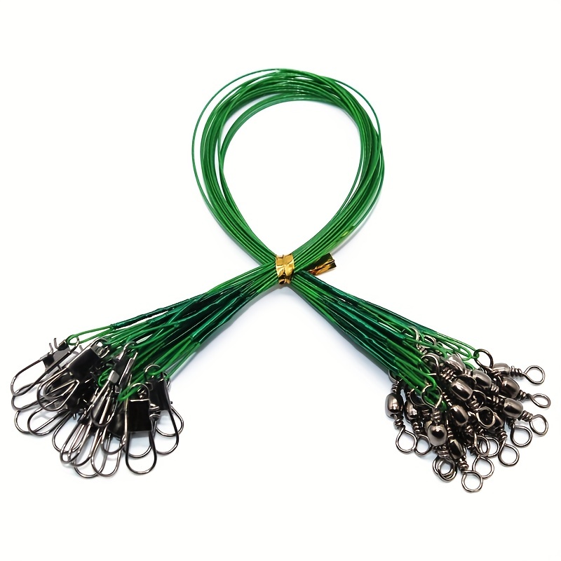 3PCS 8 Strand Braided Fishing Line Camo Green Hooklink Soft Hook Line Non  Coated Hooklink for