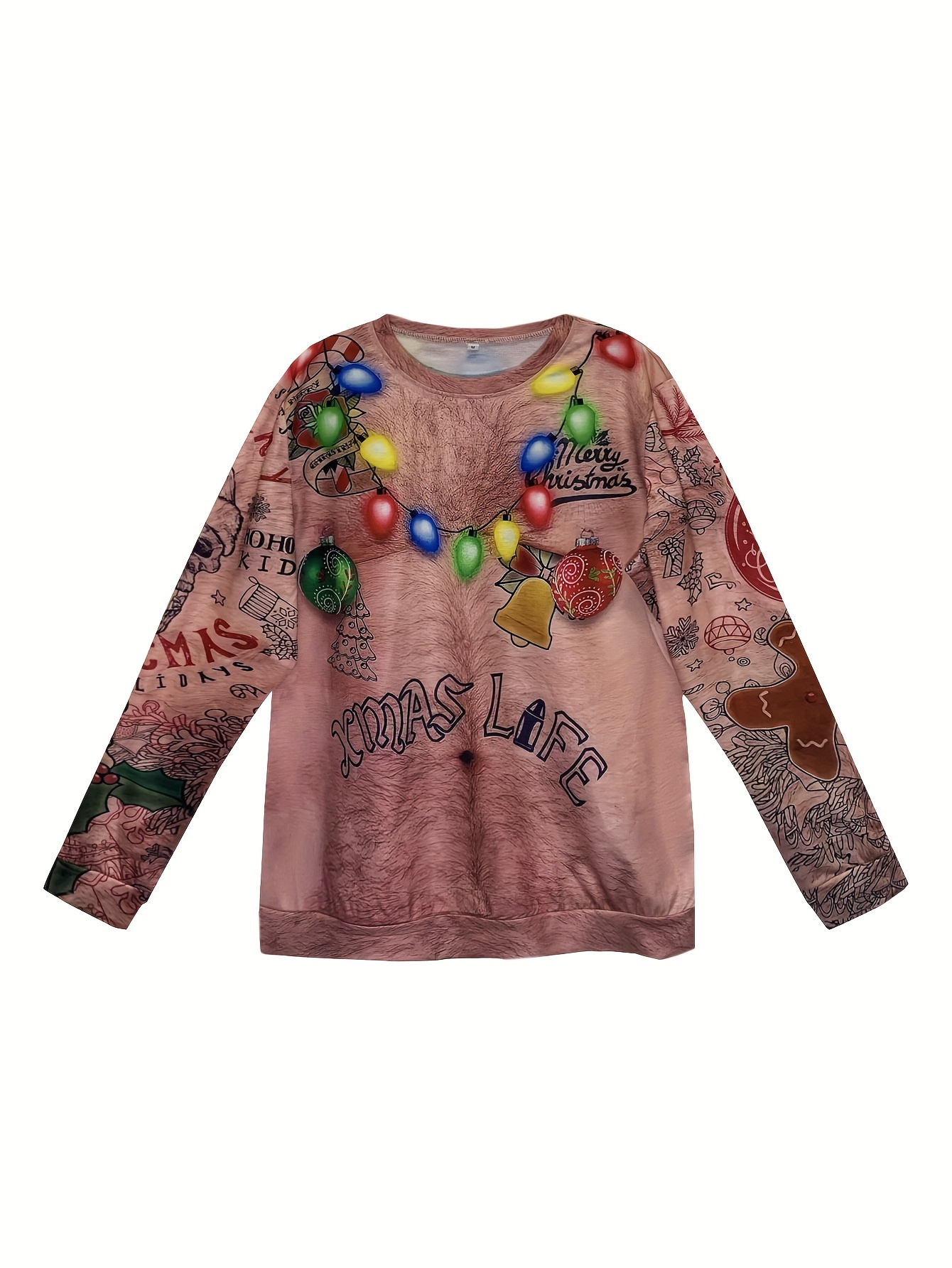 Hairy chest xmas on sale sweater