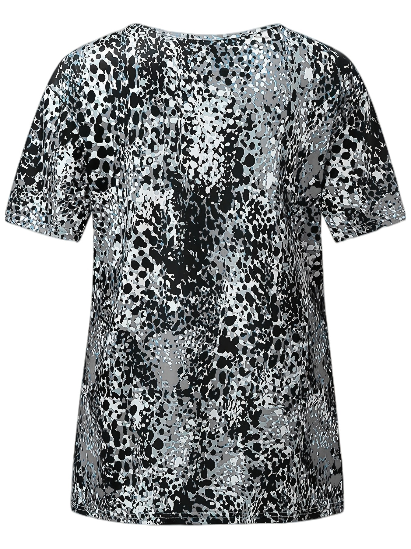 150KG Short Sleeve T shirt for Women O Neck Femme tee Diamonds Lepoard Big  Size Tops For Women Loose Large t shirt