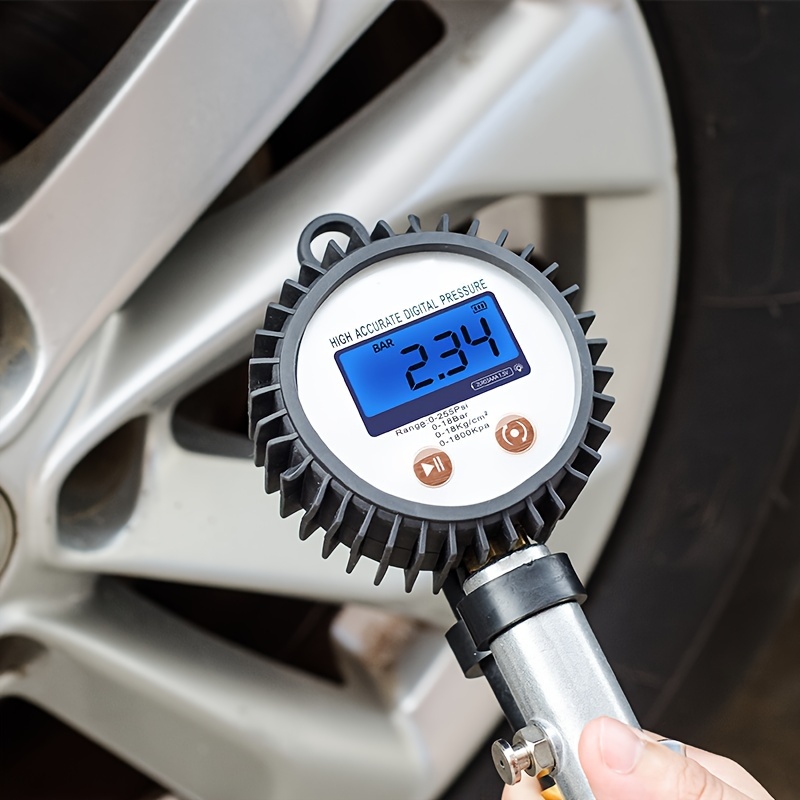 High precision Lcd Electronic Tire Pressure Gauge Digital - Temu