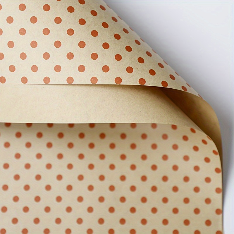 Christmas Wrapping Paper Small Dots Kraft Paper - Temu