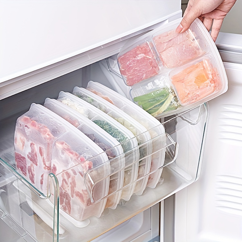 Refrigerator Storage Box With Flip Lid And Multiple - Temu