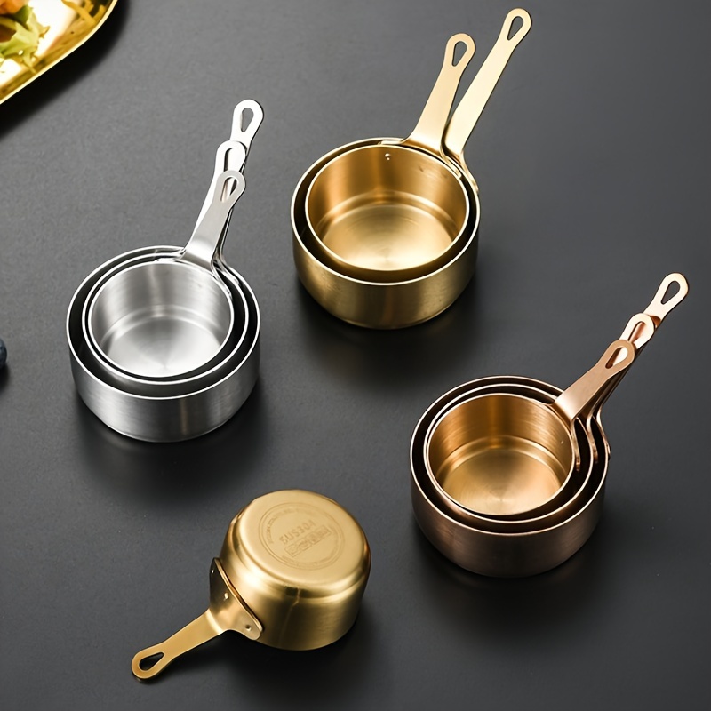 Stainless Steel Mini Sauce Pot Cooking Sauce Cup With Handle - Temu