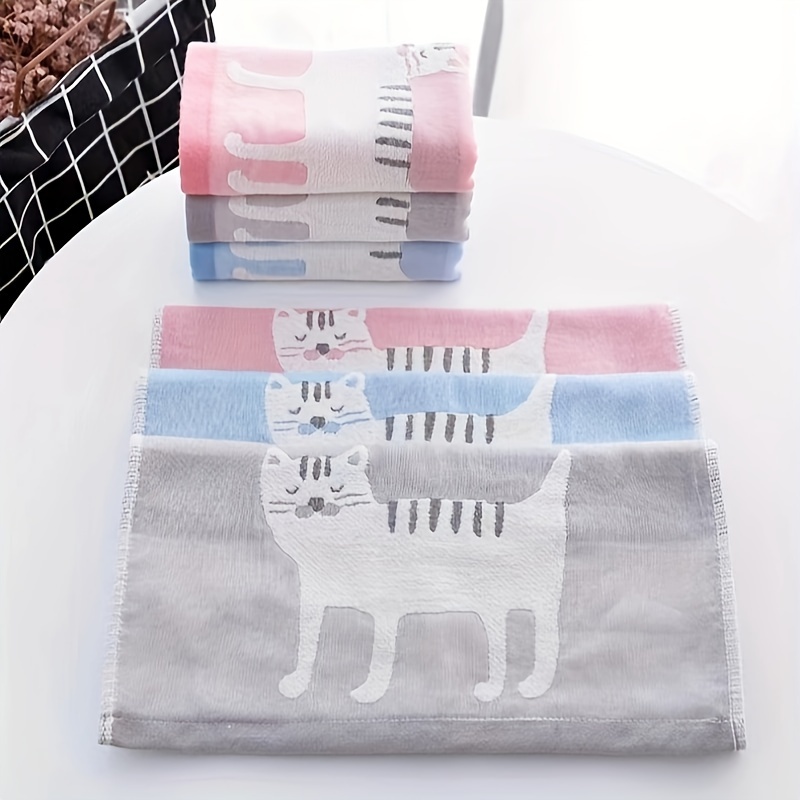 Cartoon Cute Embroidered Hand Towel, Household Cotton Hand Towel, Soft  Skin-friendly Face Towel, Absorbent Towel For Home Bathroom, Bathroom  Supplies - Temu
