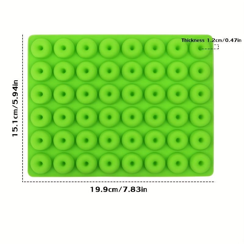 48 Hole Silicone Material Small Donut Chocolate Mold Diy Baking