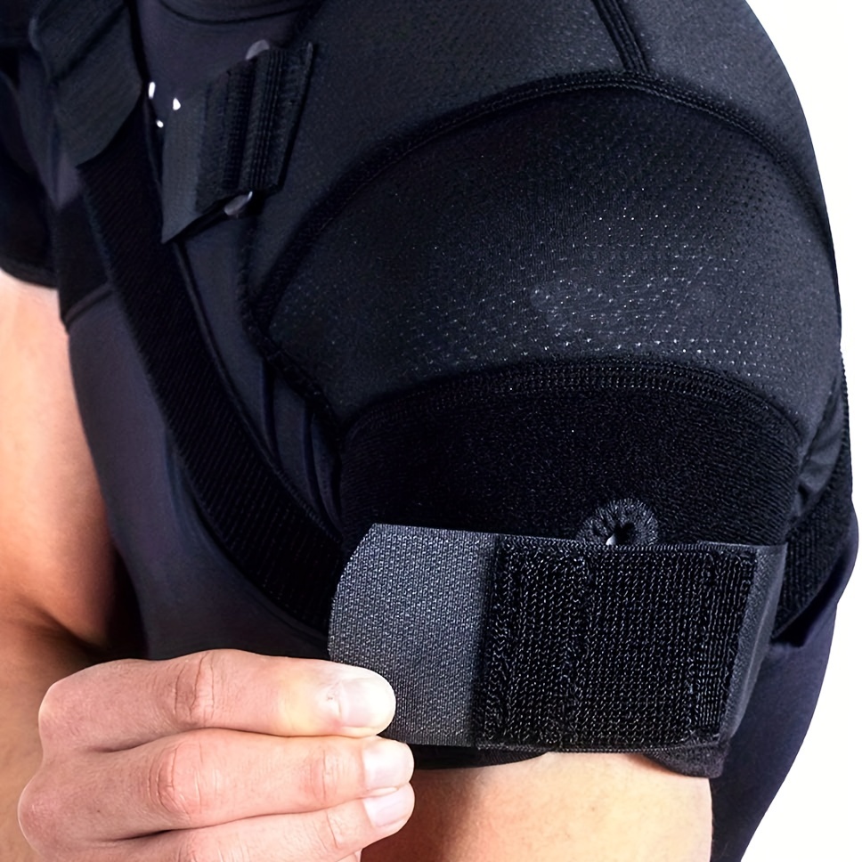 Exceart Double Shoulder Support Shoulder Wrap Protector Shoulder Strap Brace  for Outdoor Hiking Lifting Sports (Size M)