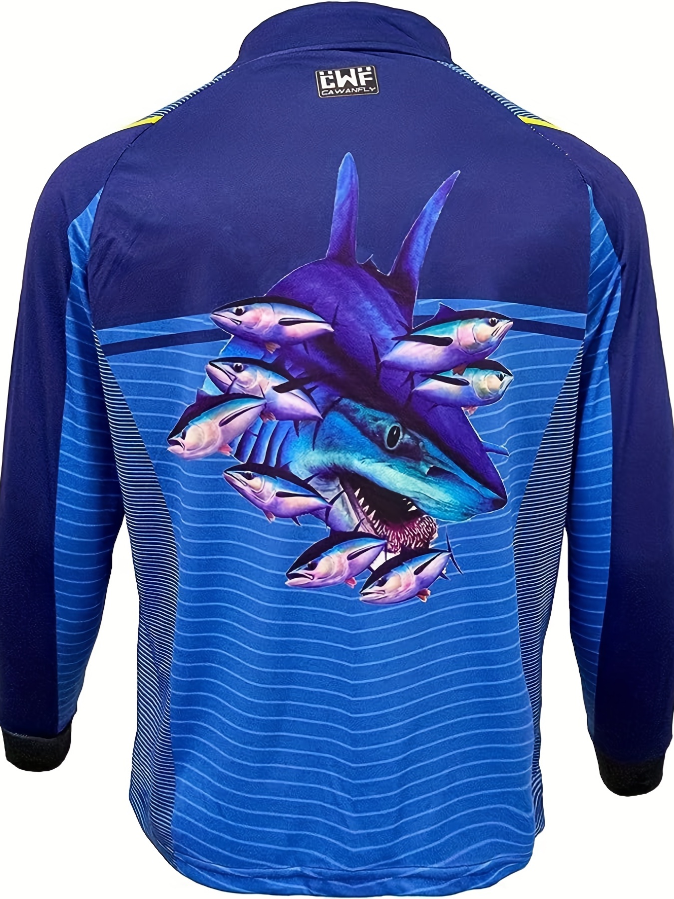 Plus Size Men's Fish Pattern Long Sleeve Jacket Comfy - Temu
