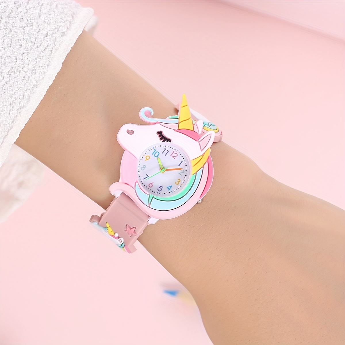 Reloj Infantil Silicona Dibujos Animados Unicornio Regalo - Temu Chile