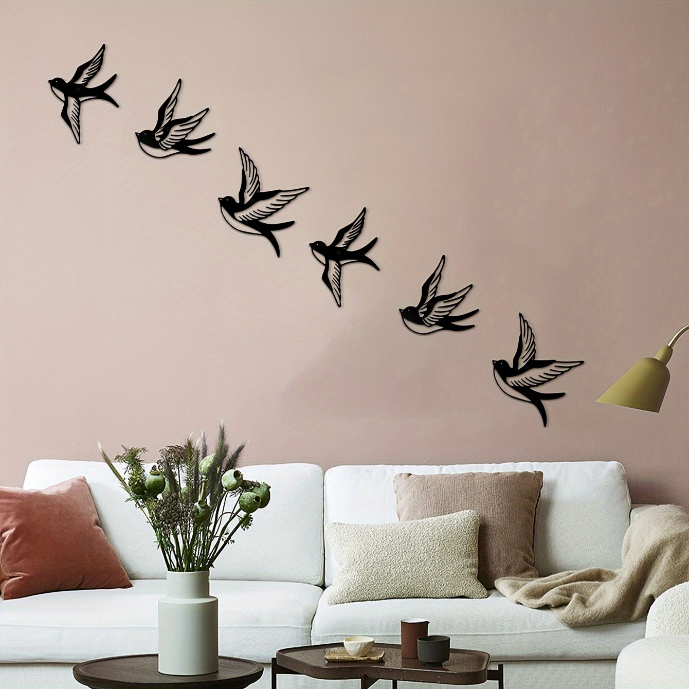 Swallow Art Silhouette Decor Metal Animal Silhouette Silhouette