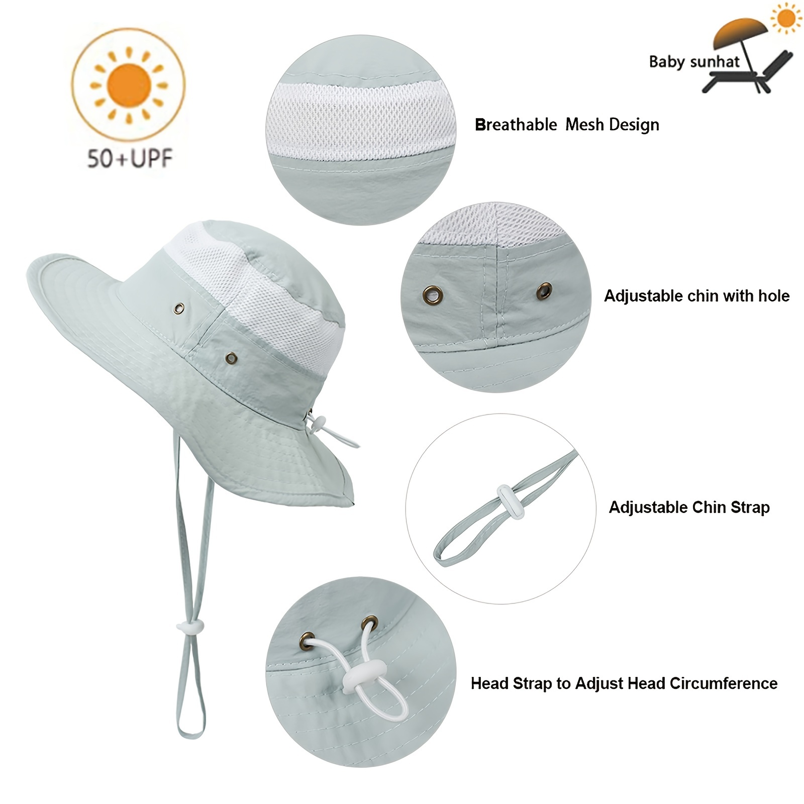 Sombrero de cubo , sombrero , protección solar, algodón, , ajustable, lindo  pescador, gorras para disfraces, al aire libre, , Hugo Sombrero de sol
