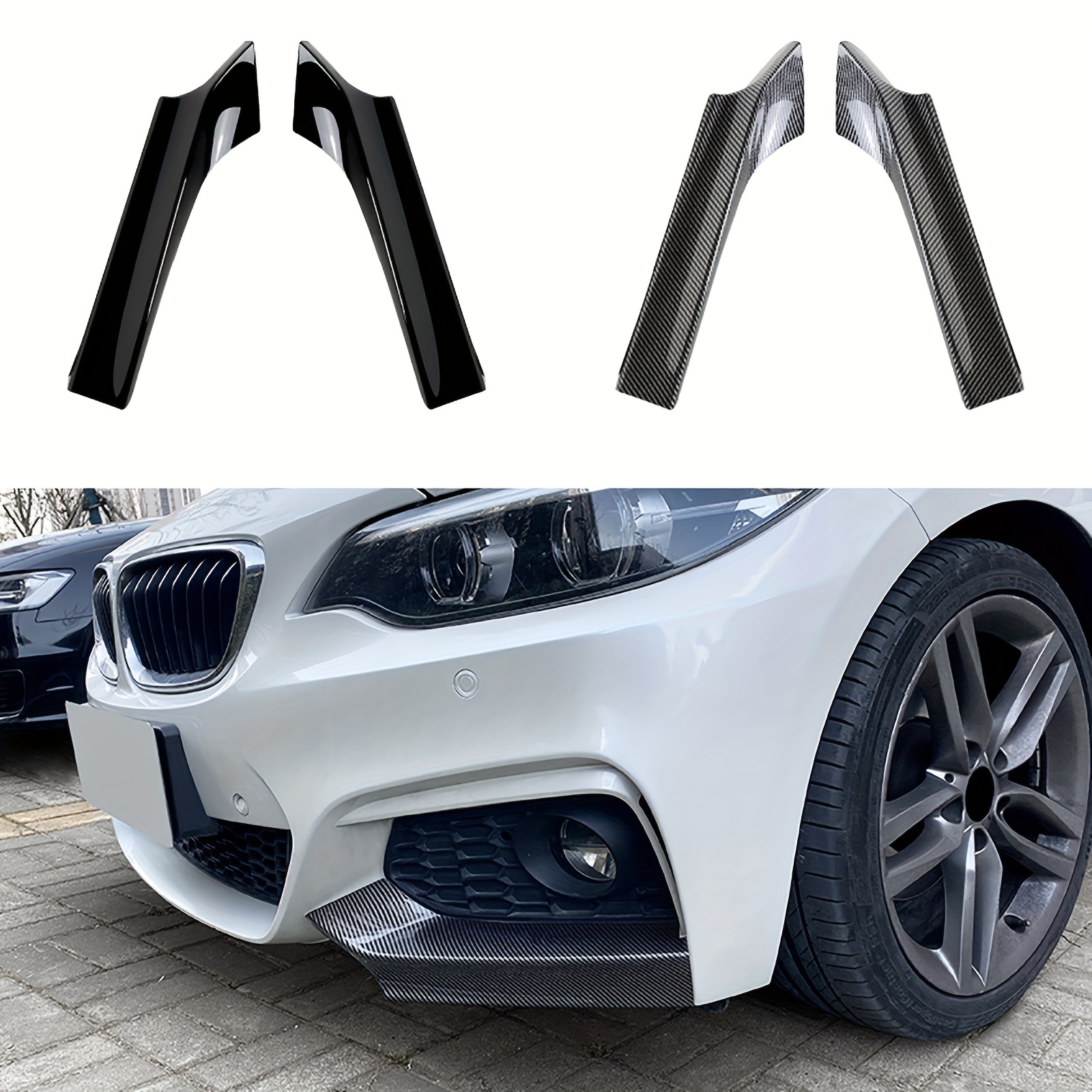 For BMW F34 GT M-style Front Bumper Side Spoiler Corner Cover
