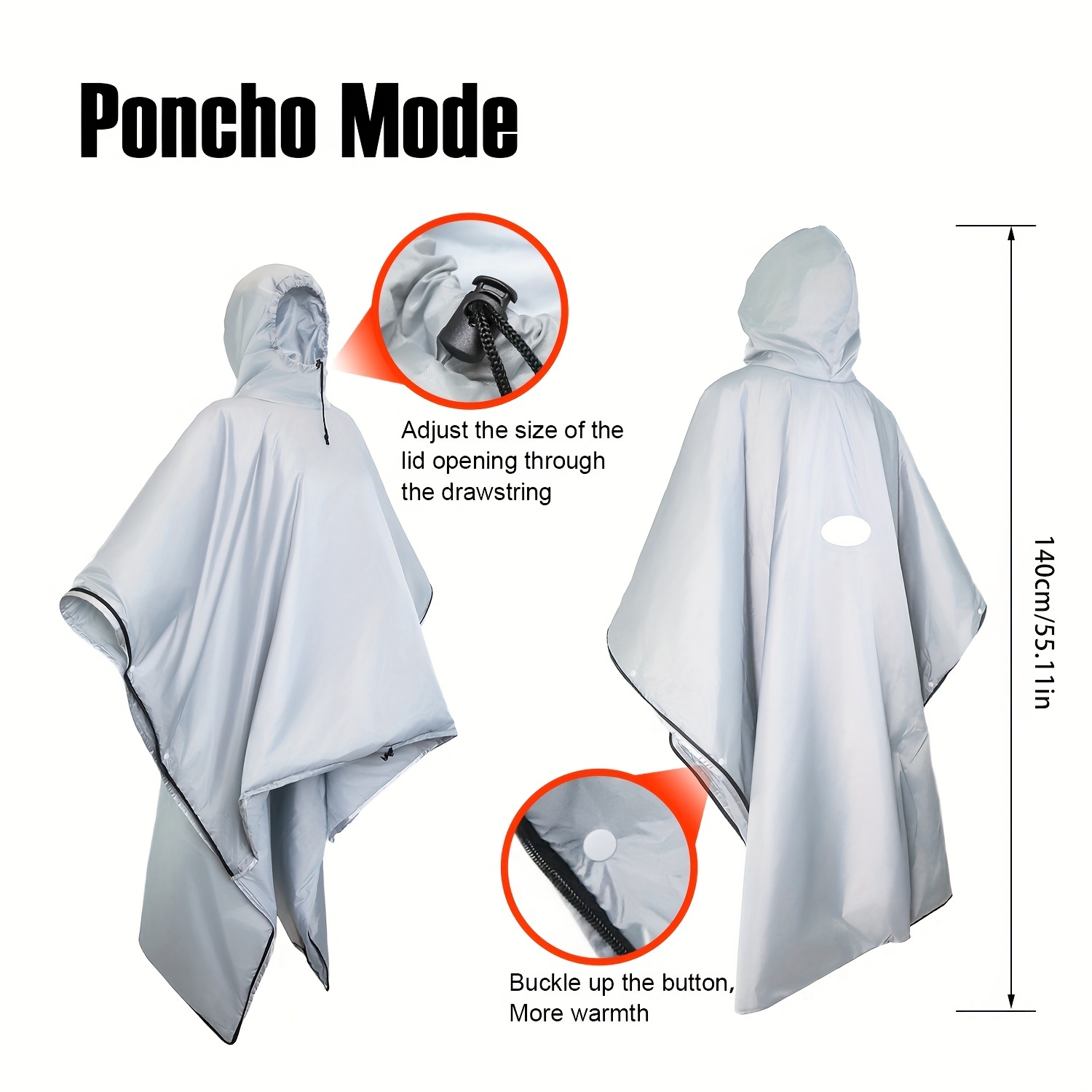 Naturehike Lightweight Cloak Sleeping Bag Hooded Poncho Coat for Winter Outdoor Camping Blanket Portable Sleeping Bag