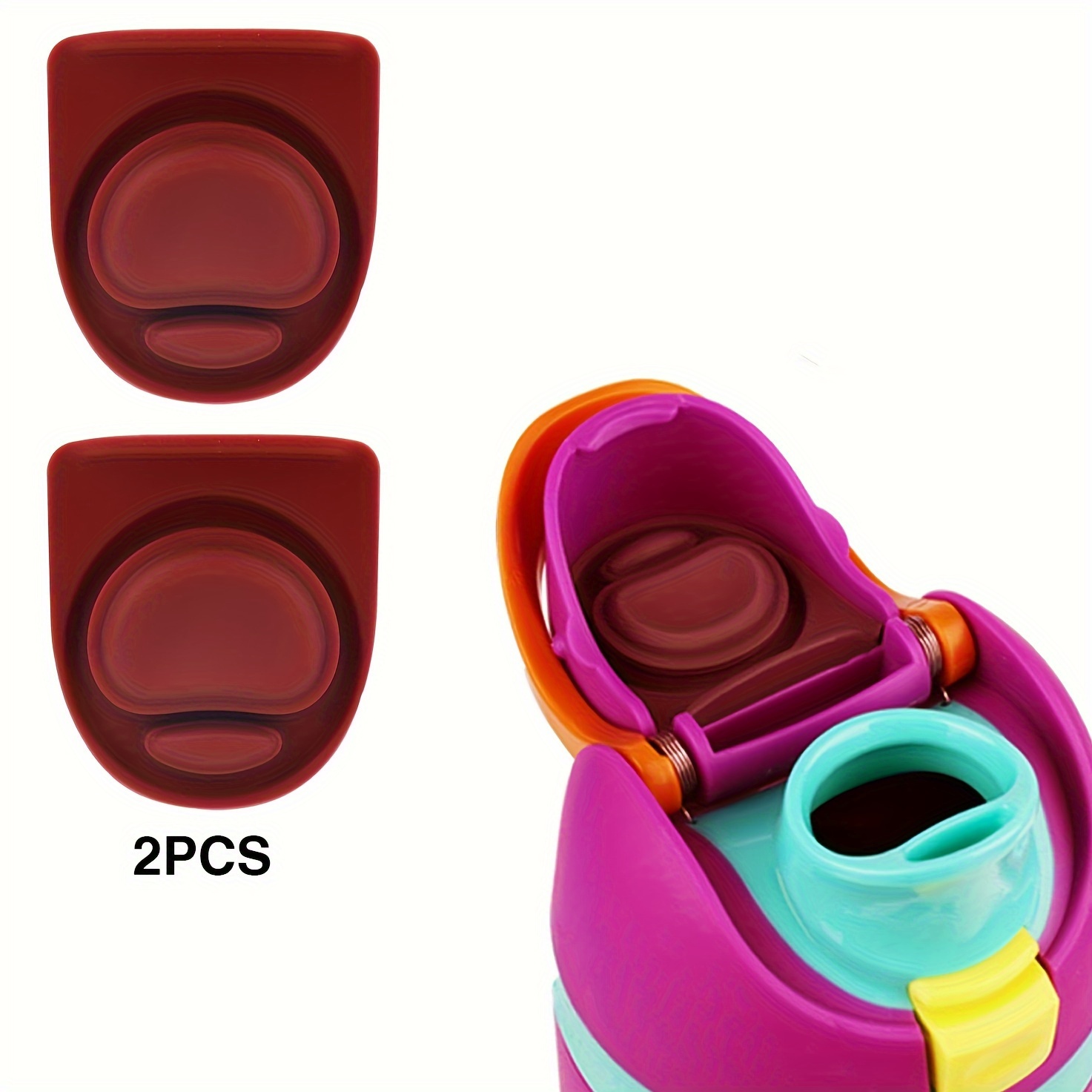4PCS Water Bottle Replacement Cup Seal Gaskets Silicone Top Cover