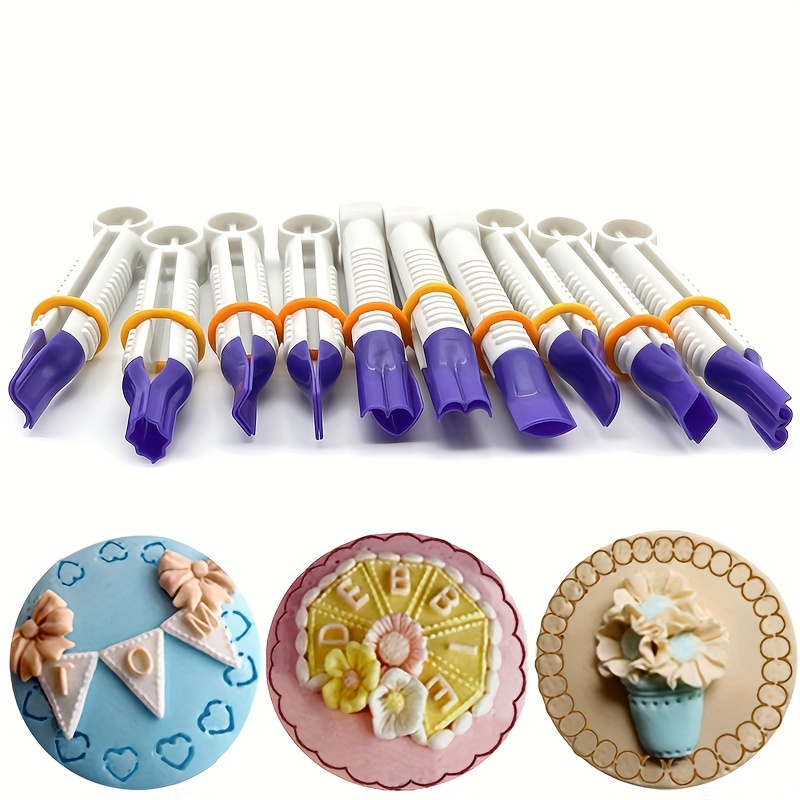 10pcs fondant crimper cake decorating tools baking tools Temu