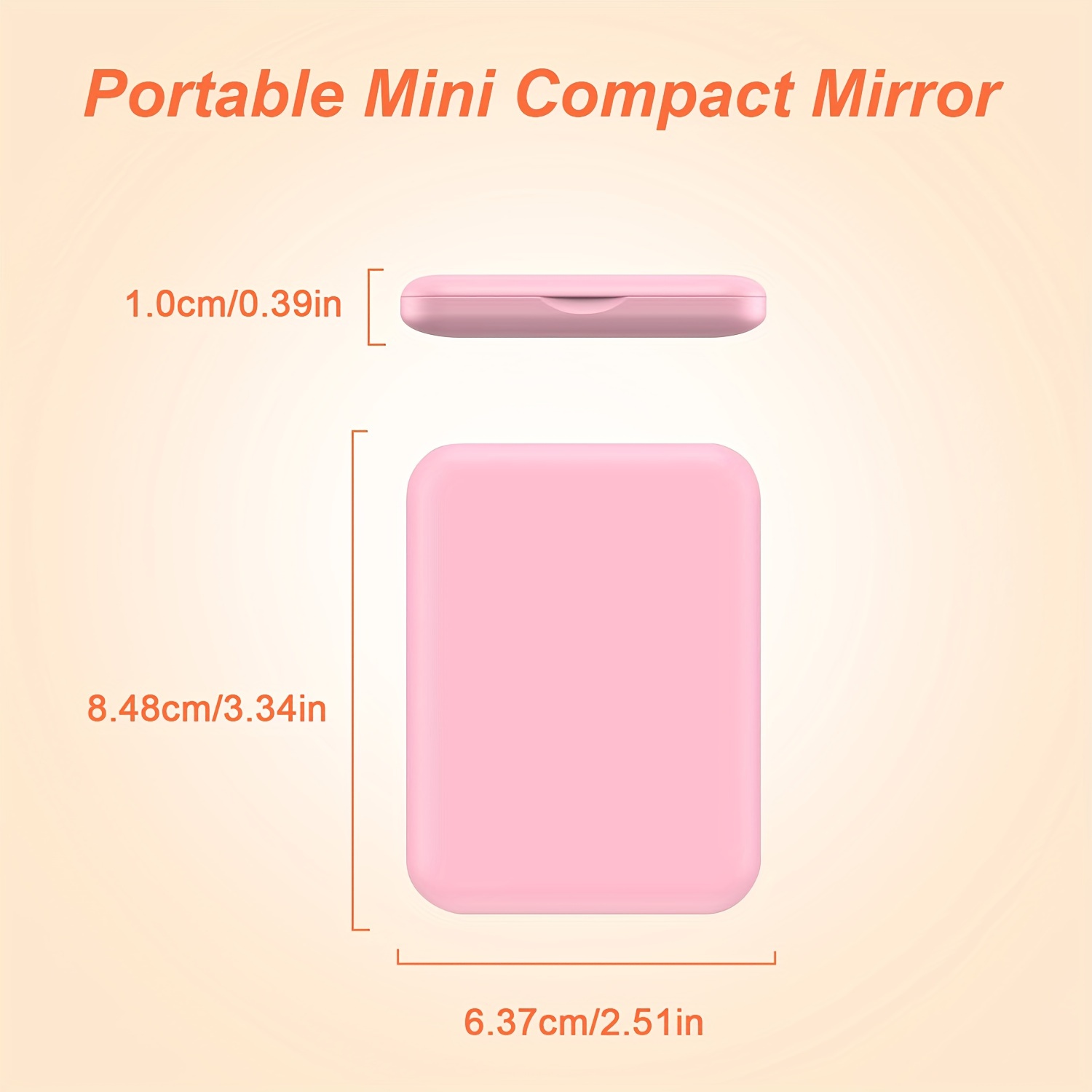 LED Pocket Makeup Mirror, 1X/3X Magnified LED Mini Compact Travel Makeup Mirror, Double-Sided Compact Mirror With Lights, Portable, Wallet Mirror, Folding, Hand-held, Small Lighted Compact Mirror For Gift