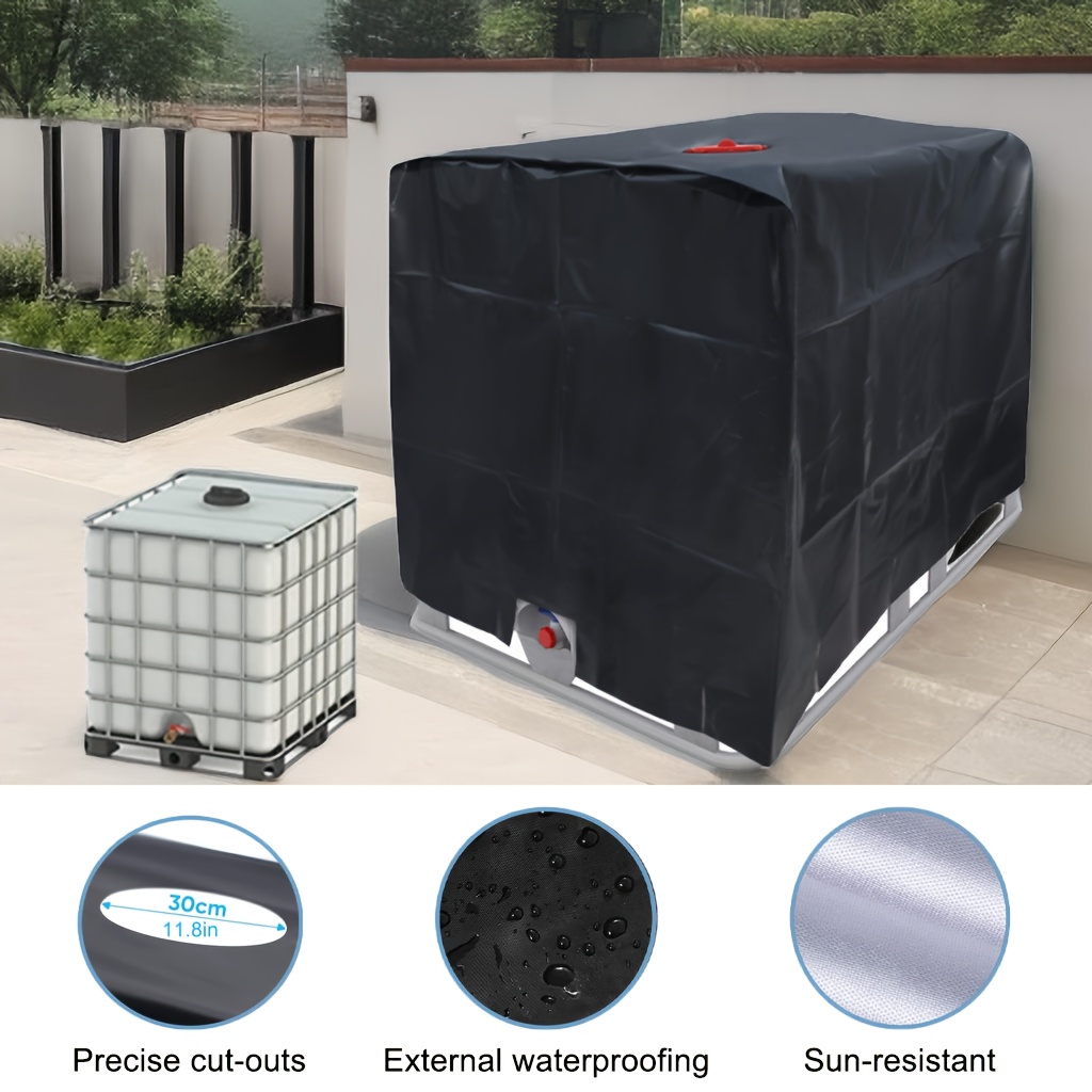 

1 Pack, Outdoor Water Tank Cover Dustproof And Waterproof Cover, Ibc Ton Barrel Cover Rainproof And Heat-insulating, Outdoor Water Tank Protective Cover Dustproof Cover