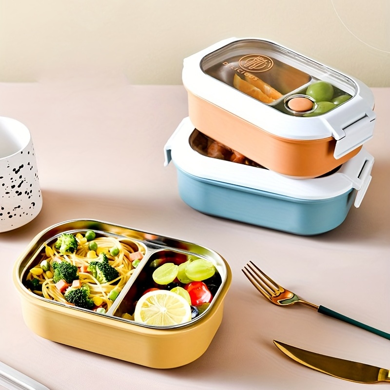 Bento Box For Kids Stainless Steel Leakproof Bento Lunch Box With