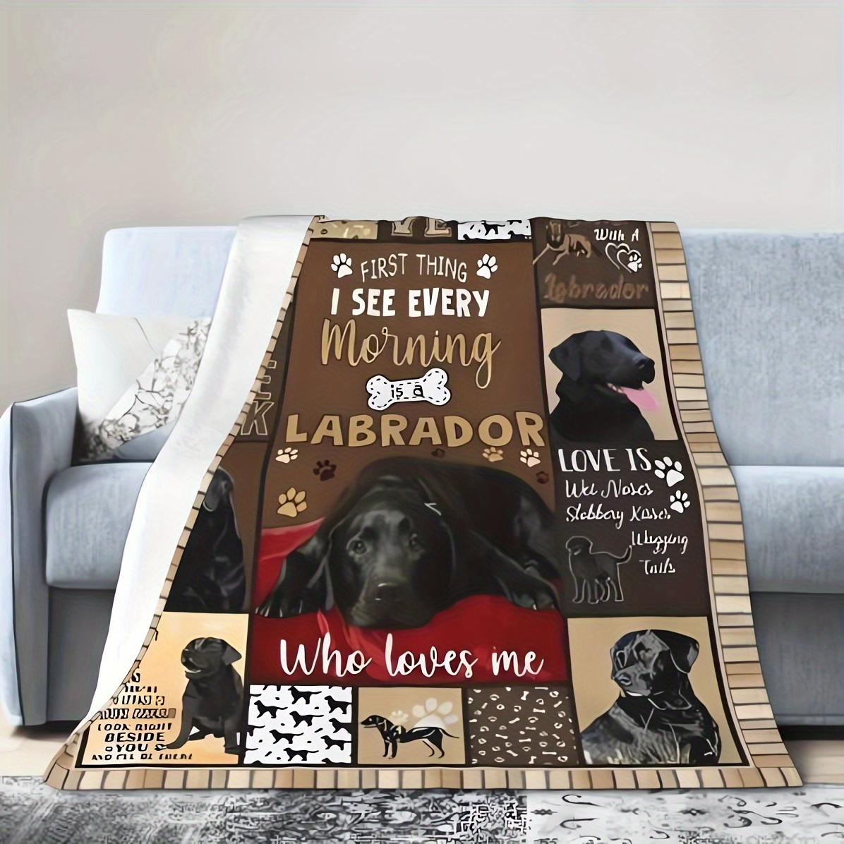 Labrador blanket online throw