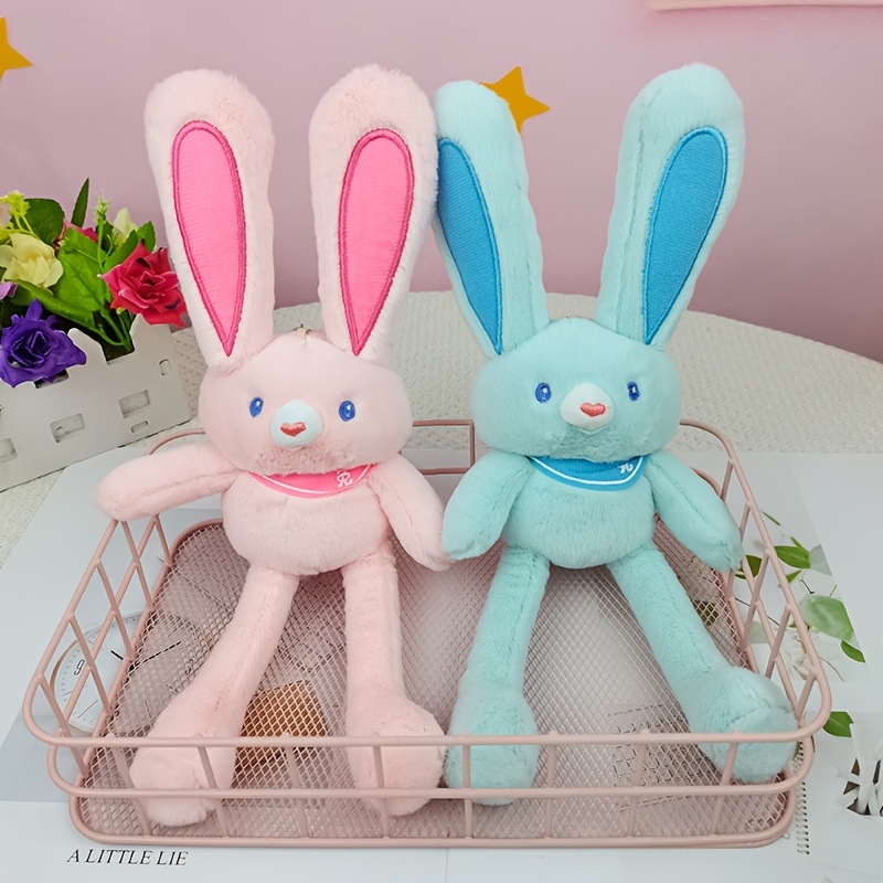 New Style School Bag Key Hanging Ornaments, Cute Bunny Plush Key Chain,  Rabbit Plush Toy School Bag Hanging Ornaments