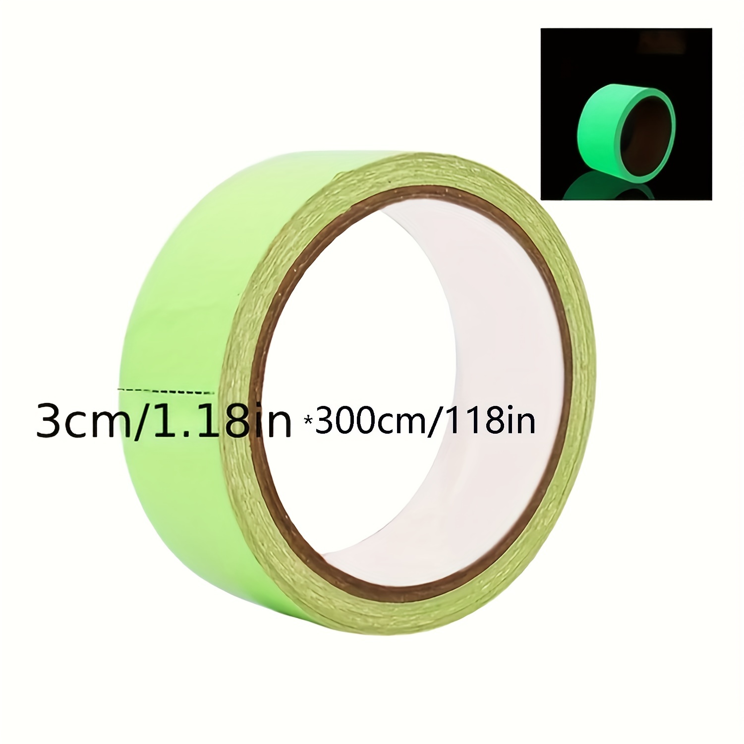 glow in the dark tape bright rechargeable long lasting fluorescent tape luminous tape for halloween night decorations outdoor sports and marking for retailers workshops