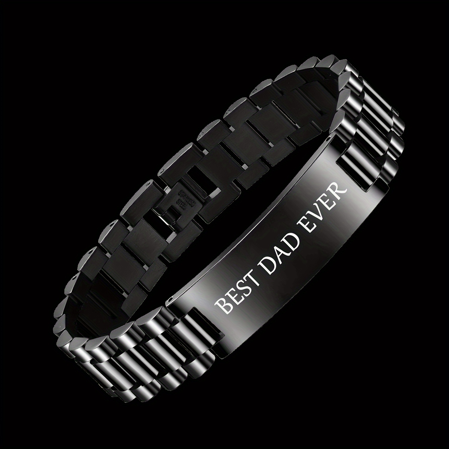 Titanium Steel Bracelet Fathers Day Gift From Daughter - Temu