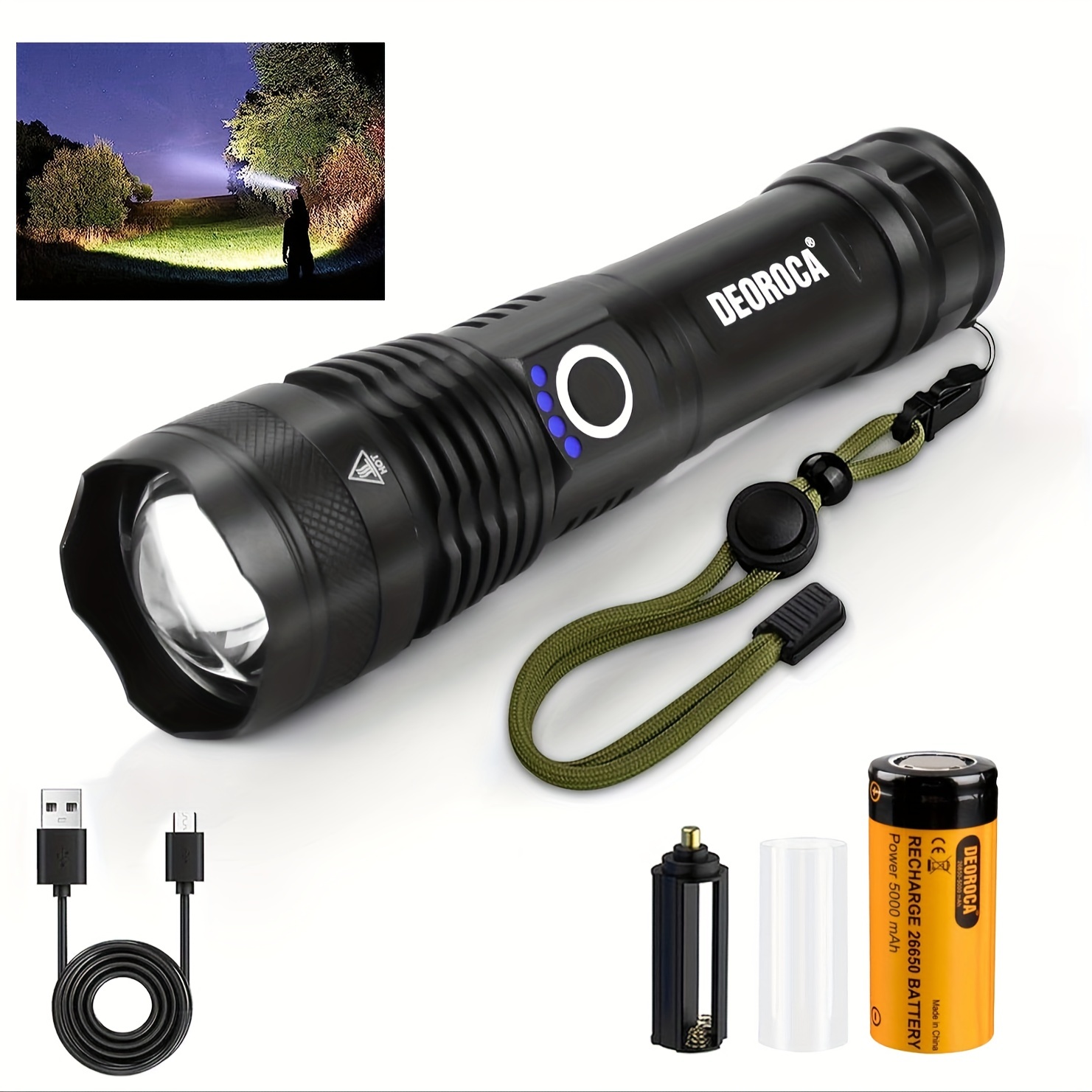 Pequeño mini bolsillo para linterna, ultra brillante, 100 lúmenes, linterna  táctica resistente al agua para camping, al aire libre, emergencia