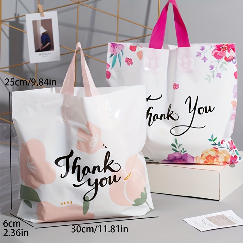 Party Favor Gift Shopping Thankyou Tote Bag Packaging Plastic Bag