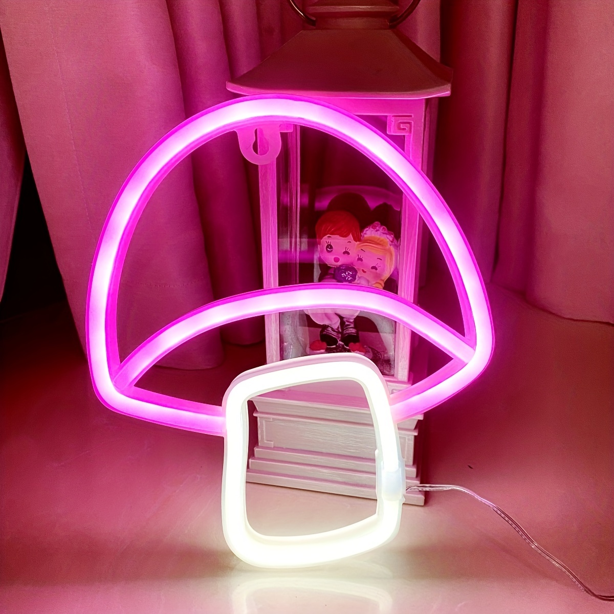 Led Neon Mushroom Cute Neon Sign Usb Powered Neon Signs - Temu