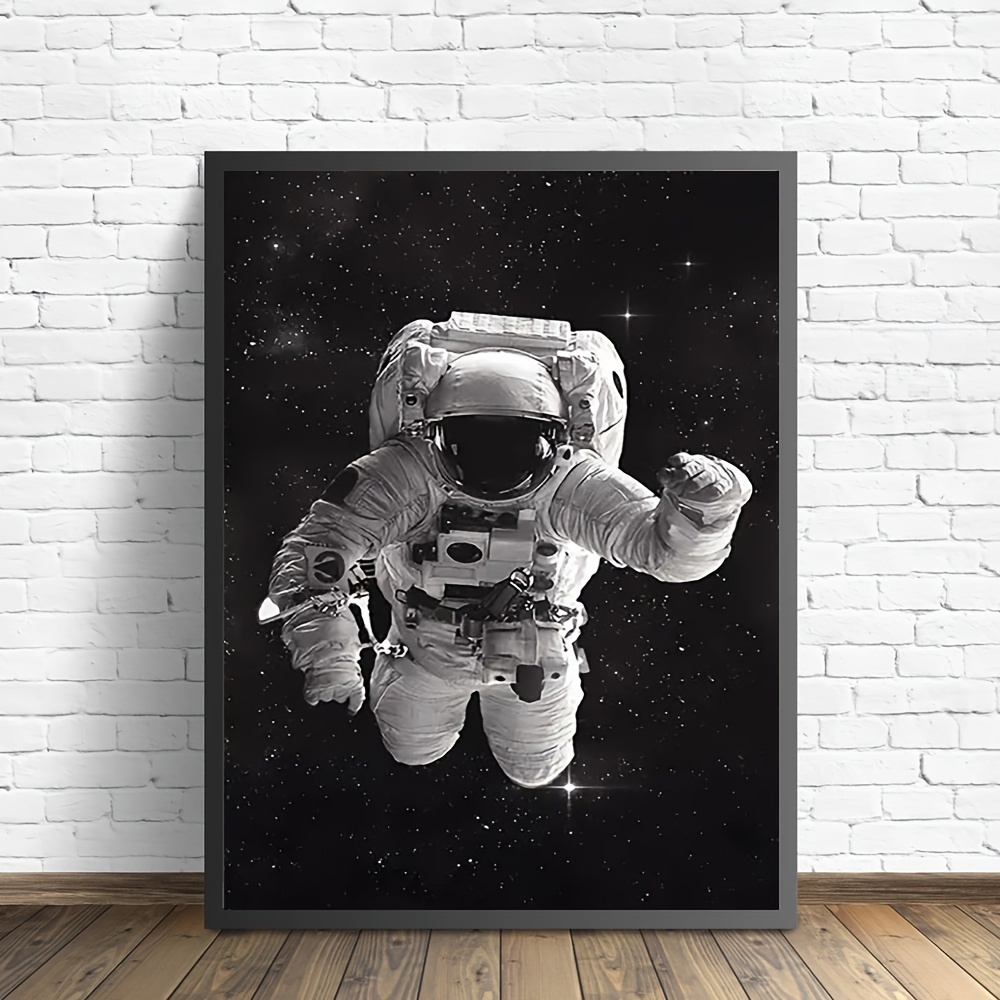 Out of This World Black and White (& Glow!) Space Painting : 4
