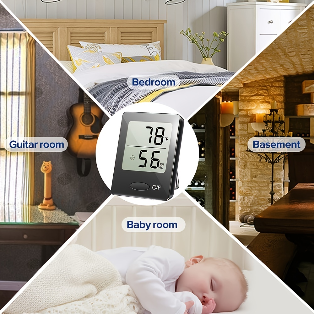 Multifunctional Indoor Baby Room Thermometer Hygrometer Large
