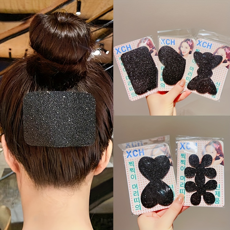 4 hair stickers clip bangs fixed seamless Magic paste Paste Magic tape  bangs patch random color