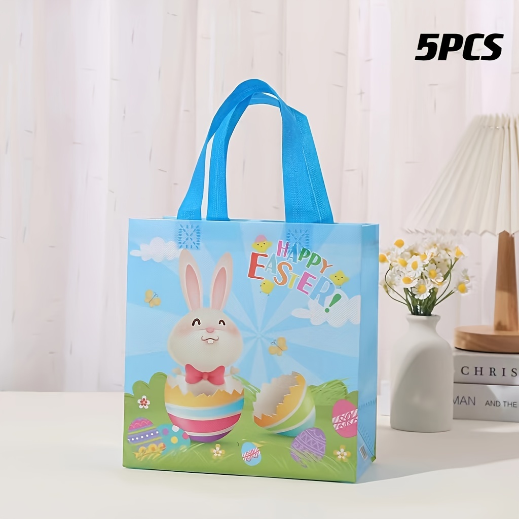 5 8pcs Easter Gift Bags Easter Egg Storage Bag Easter Bunny Goodies 5 8pcs easter gift bags easter egg storage bag easter bunny goodies