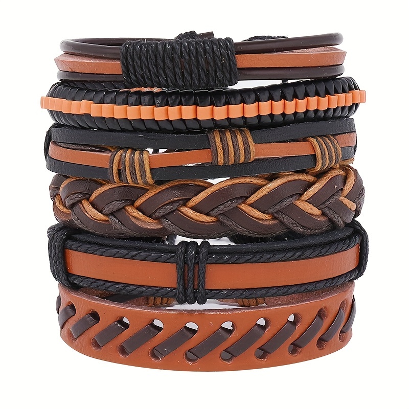 Pu Leather Hand Bracelet - Temu