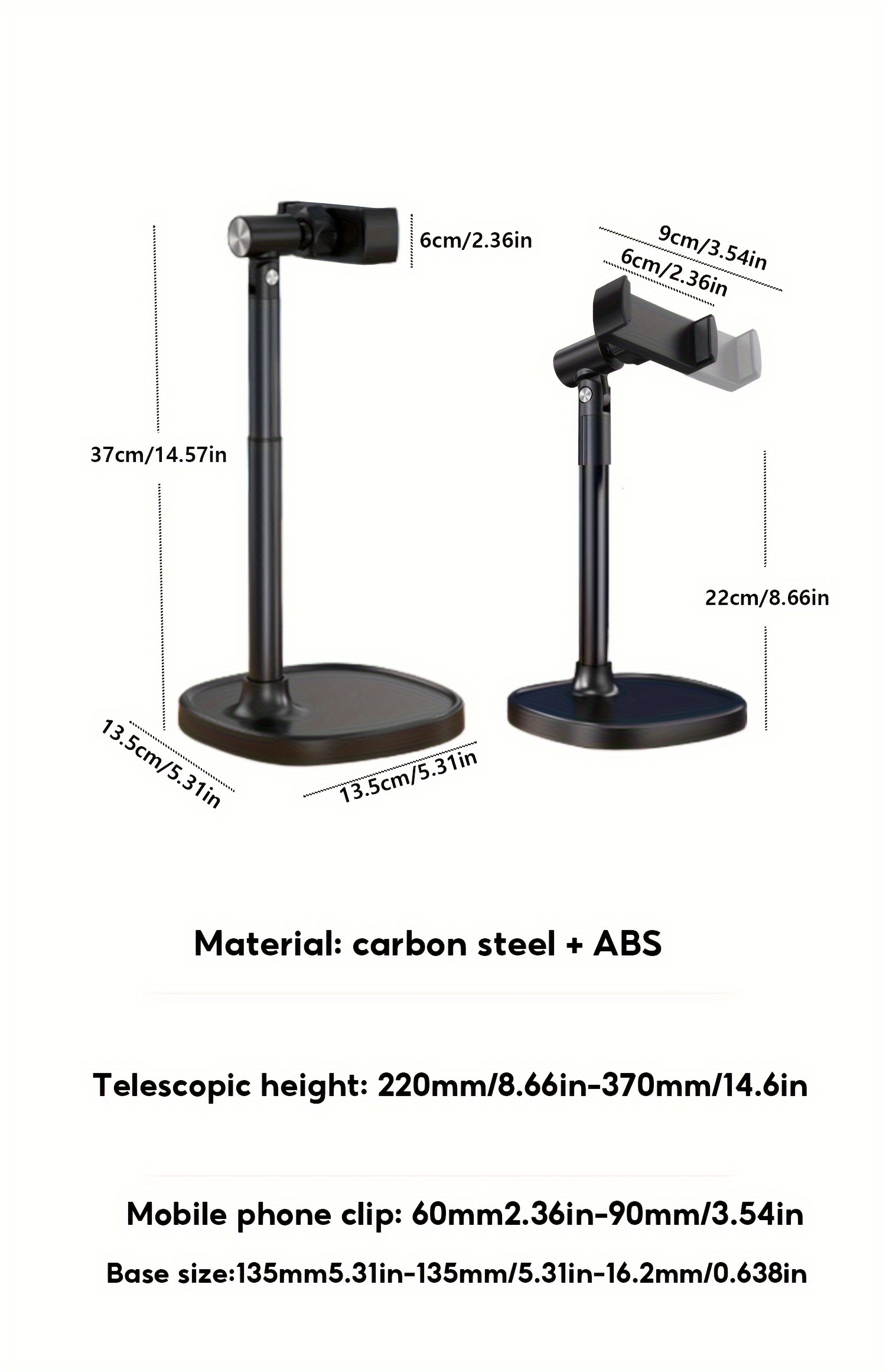 Mobile phone desktop bracket live special metal universal universal aluminum alloy overhead shooting selfie TikTok mobile phone stand rotating adjustable lifting support frame