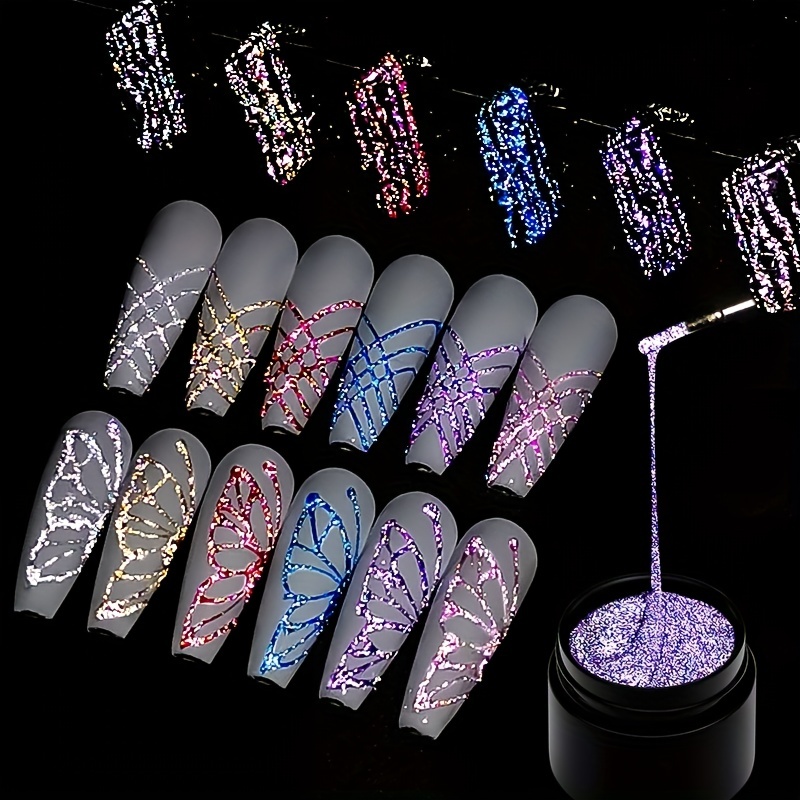 Flash gel, Reflective Glitter Gel !~ (Explosion Diamond Gel Nail Refle