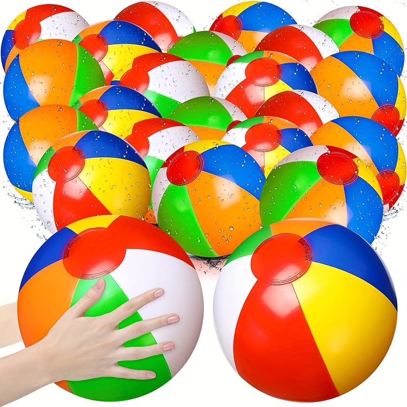 4 PCS Ballons de Plage Jeux d'eau, 40CM Ballons de Plage