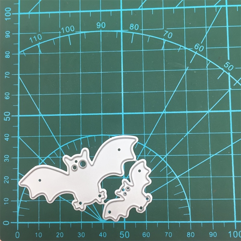 For Diy Halloween 2pcs Bat Card Making Metal Embodying Die Cutting Carbon Steel Cutting Template