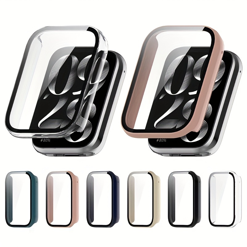  Hard PC Watch Cover Intended for Xiaomi Band 8 Pro Case,Screen  Protector with Tempered Glass Shock-Proof Protector Case for Xiaomi Mi Band  8 Pro (Black&Black) : Cell Phones & Accessories