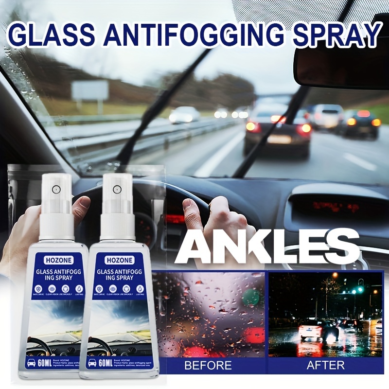 Film de verre de fenêtre de voiture Agent de revêtement antibuée Déperlant  Spray imperméable avec serviette pour pare-brise automatique rétroviseur