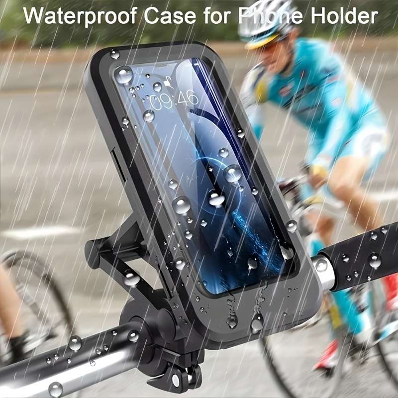 Support Téléphone Moto Vélo Scooter Trottinette Guidon étanche Waterproof  GPS