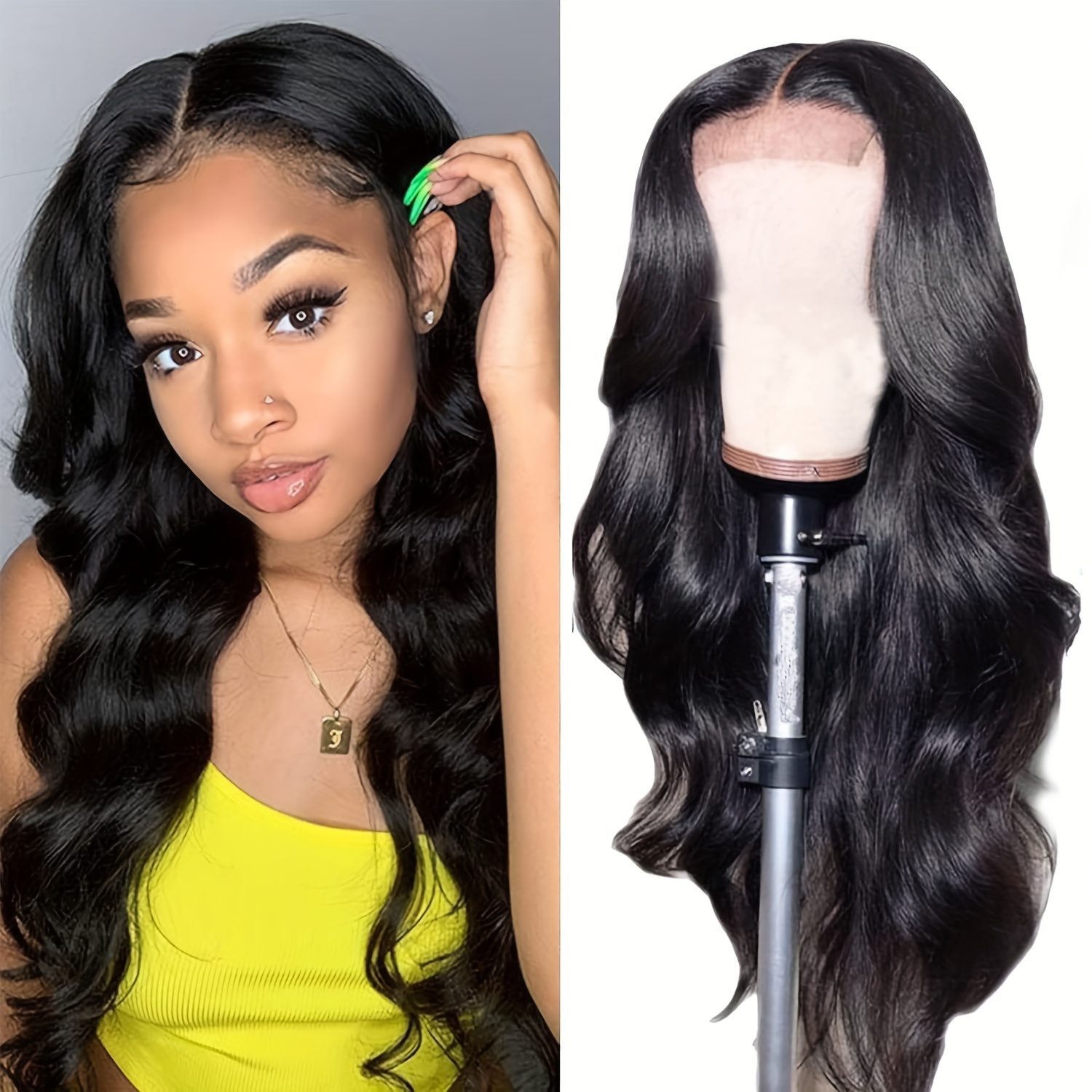 Brazilian Body Wave Hair 4x4 Lace Closure Wig