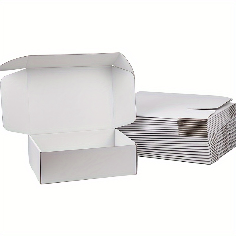 Cajas de cartón blanco de 7 x 5 x 2, paquete de 30 cajas de envío pequeñas  para cajas de correo de pequeñas empresas, cajas de embalaje corrugado