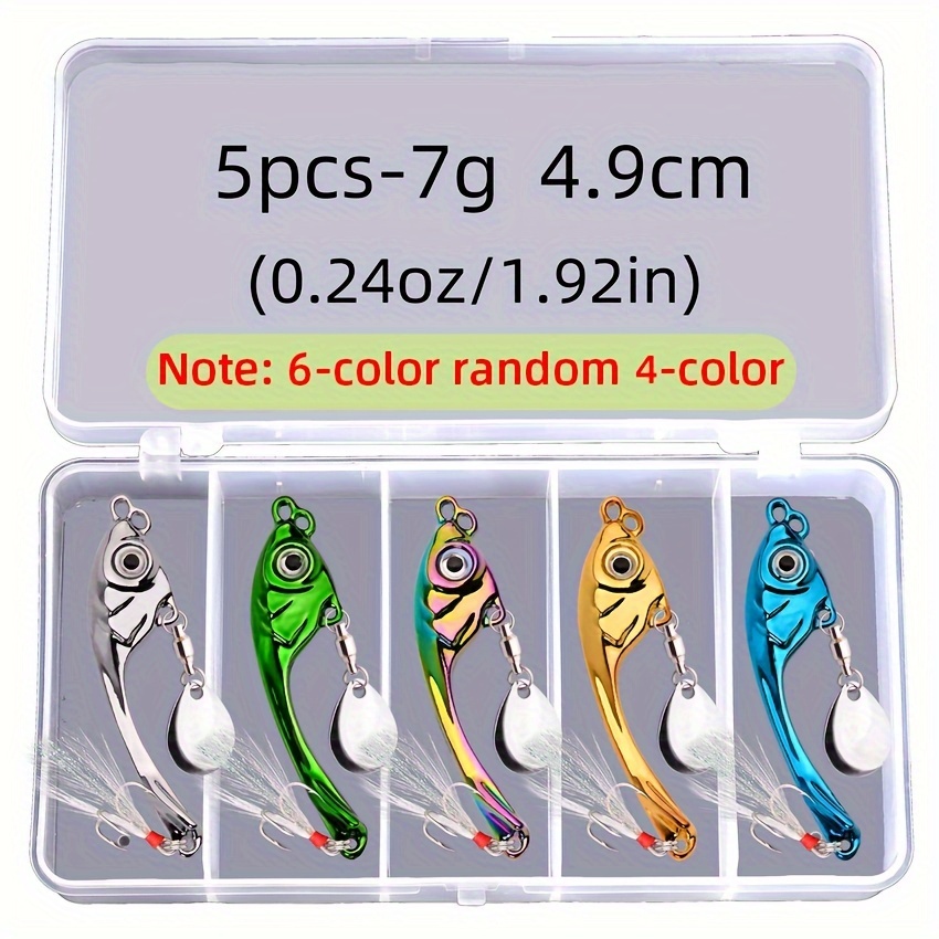 Spinning Jig Fishing Spoon Lure Zinc Alloy Body - Temu Australia