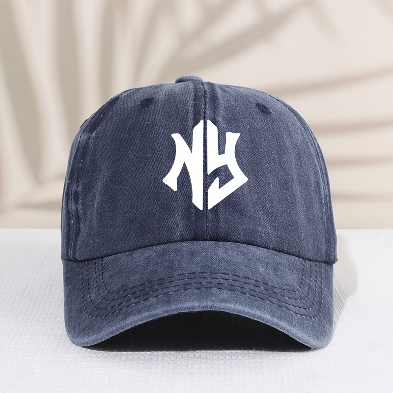 NY (New York Yankees) Clean Up Cap Blue-grey