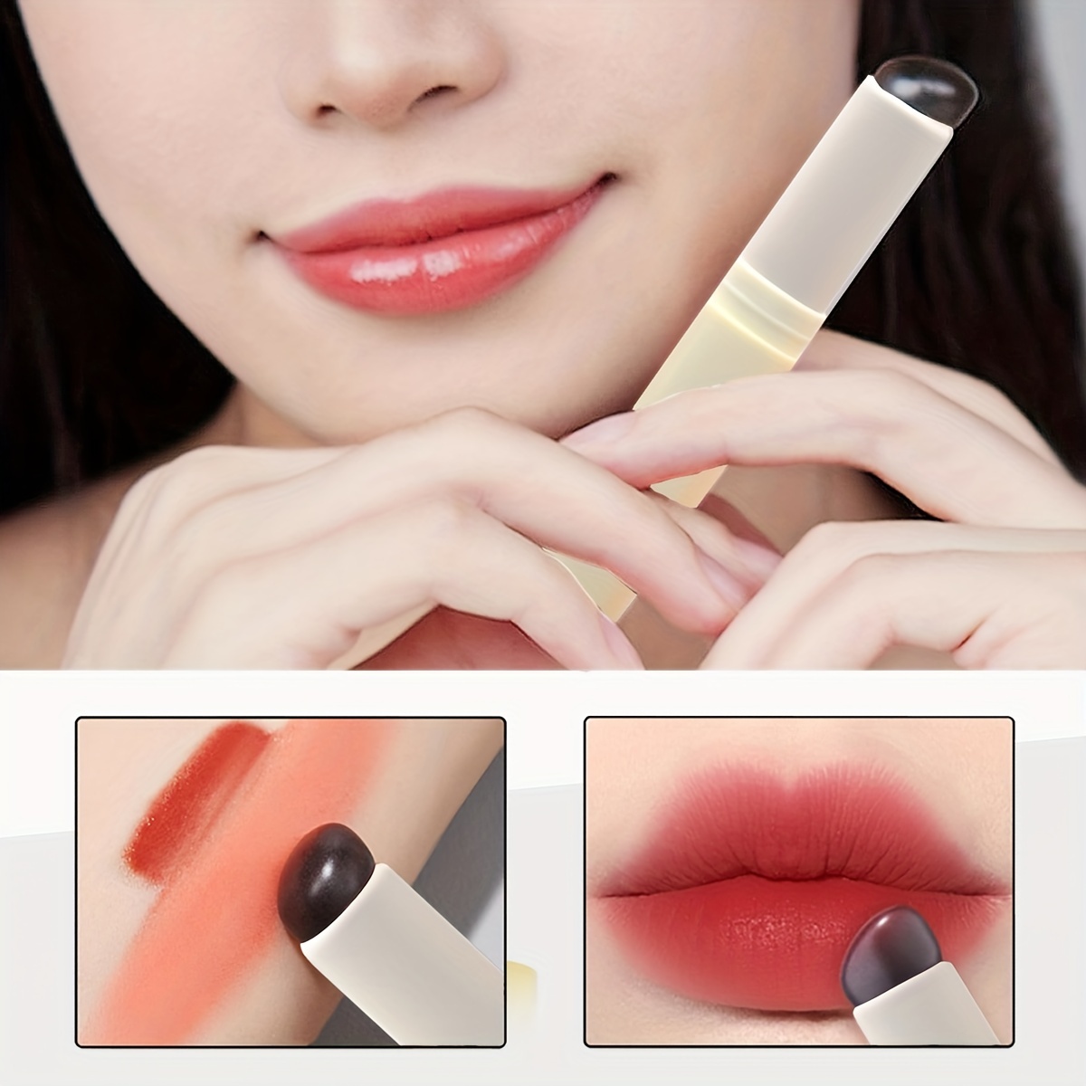 Silicone Lip Brush With Lid Easy And Efficient Lipstick - Temu