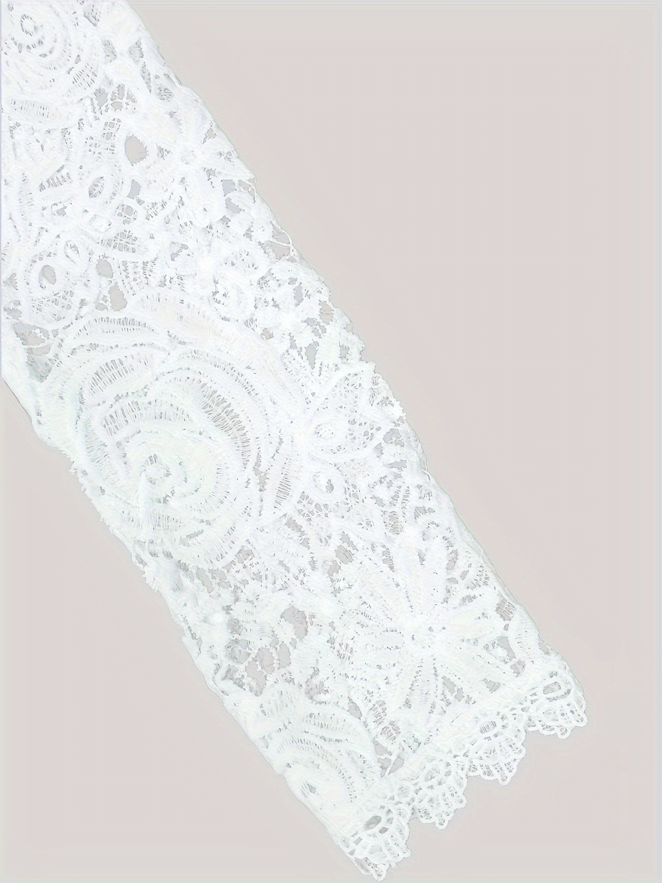 Top Femme TIMEMEAN Manches 3/4 - Col V Dentelle Et Crochet - Imprimé Floral Bureau Décontracté